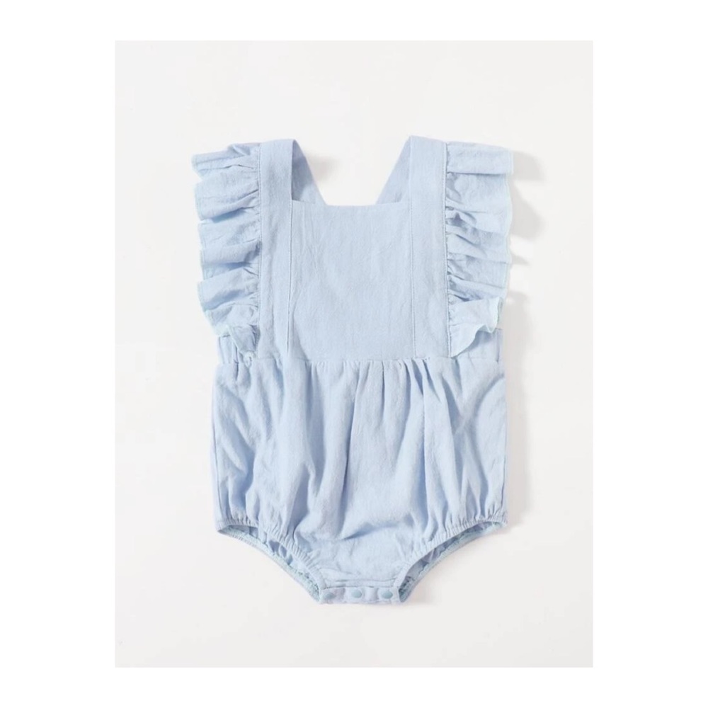 Baby Girl Ruffle Trim Bodysuit 3-6 months NWT